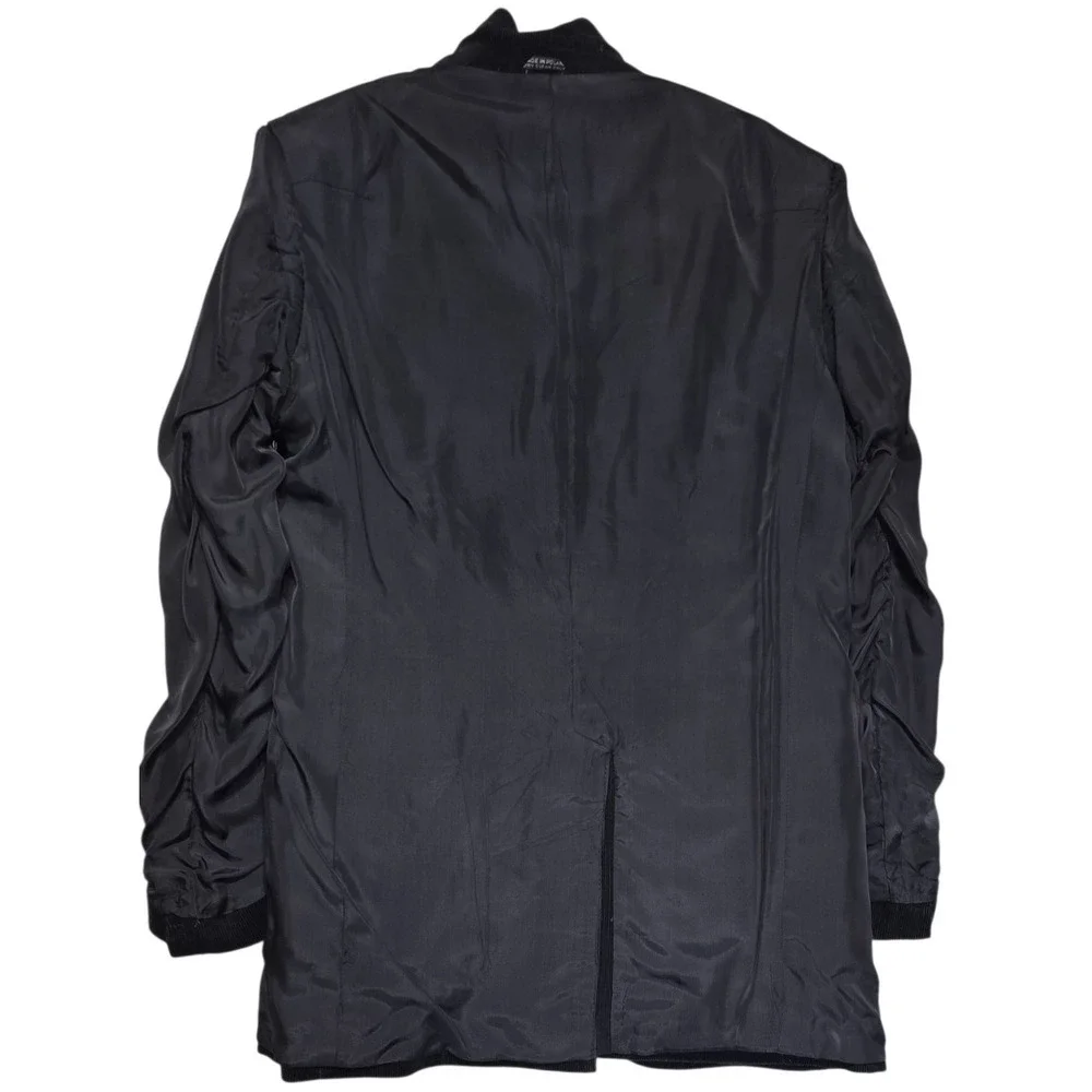 BRAD WHITNEY‎ Vintage Western Blazer Mens 40 Tall Black Corduroy Elbow Patch